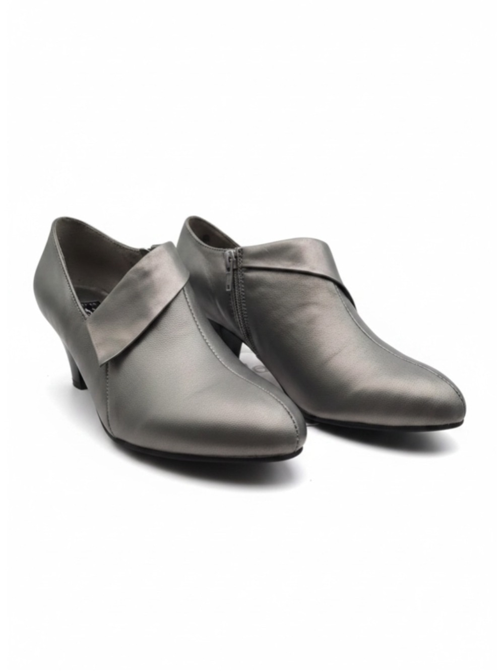 AJ Valenci Leather Shooties Comfort Shoes Boots 7.5 M Pewter